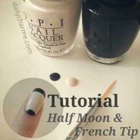 Tutorial: Classic with a Flair, Half Moon & French Tips